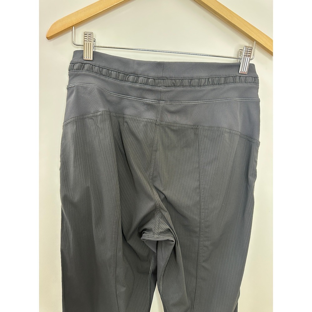 Lululemon Dance Studio Crop Pants 25" Size 6 Graphite Gray Stripe Lightweight - Picture 14 of 16
